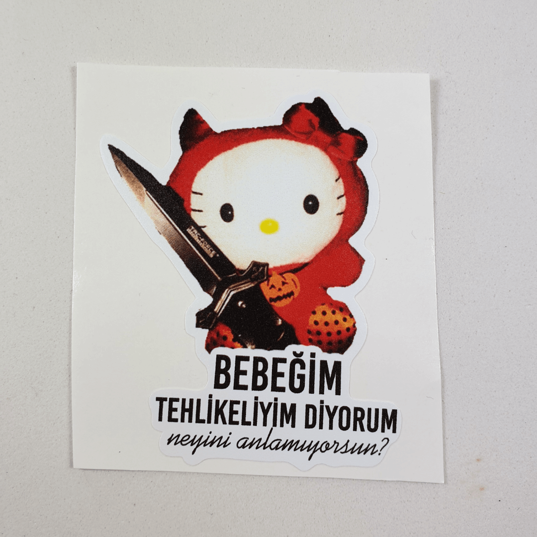 Bebeğim Tehlikeliyim Diyorum Sticker